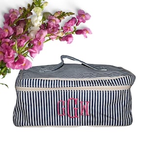Monogram Toiletry Travel Case | Cosmetic Case | Gift for Traveler | Bridal Party Gift | Train Case | Graduation Gift | Monogram Makeup Bag