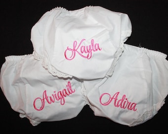 Personalized Baby Bloomer | Monogrammed Diaper Cover| Newborn Bloomers | Baby Girl Bloomers | Baby Shower Gift | Embroidered Bloomers