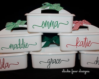 Monogrammed Shower Caddy {LARGE} | Must-Haves for College Dorm | Most Popular Graduation Gift | Useful College Gift | High School Grad Gift