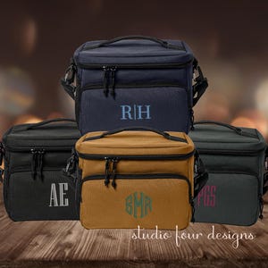 Personalized Groomsmen Cooler | Monogrammed Insulated Lunch Bag | Embroidered Beverage Bag for Tailgating | Travel Cooler | Fathers Day