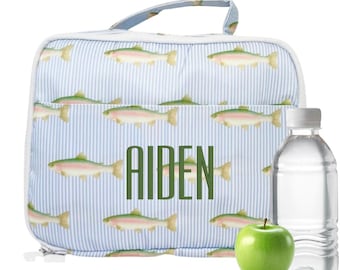 Personalized Embroidered Lunch Bag | Custom Kids Lunch Box | Girls & Boys School Lunch Tote | Back to School Gift