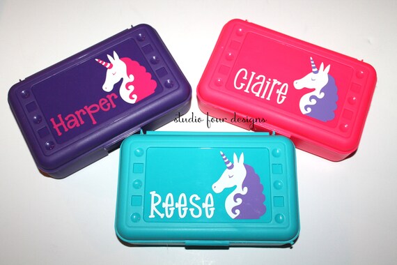 Personalized School Box Personalized UNICORN School Box - Etsy