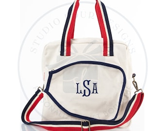 Monogram Pickleball Bag | Personalized Pickleball Tote Bag | Pickleball Gift | Custom Embroidered Pickleball Bag and StorageTote