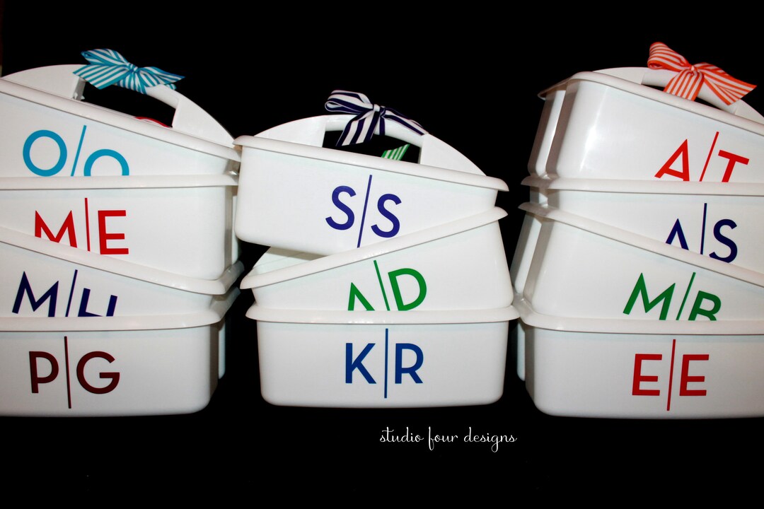 Monogrammed Shower Caddy LARGE Musthaves for College Dorm Most Popular