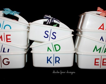 Monogrammed Shower Caddy {LARGE} | Must-Haves for College Dorm | Most Popular Graduation Gift | Useful College Gift | High School Grad Gift
