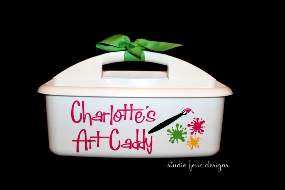 Kid's Art Caddy 4 Compartments, Art Supply Holder, Kid's Gift, Kid's  Birthday Gift, Kid's Art Supplies, Personalized Caddy, Custom Kids 