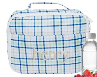 Personalized Embroidered Lunch Bag | Custom Kids Lunch Box | Girls & Boys School Lunch Tote | Back to School Gift