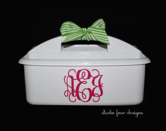 Personalized Shower Caddy {LARGE} | Must-Haves for Camp, Dorm Room & Sorority House | Most Popular Graduation Gift | Assorted Colors/Designs