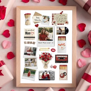 Poster per la Festa della Mamma con scatola di fiammiferi, modello Canva stampabile, regalo per la mamma