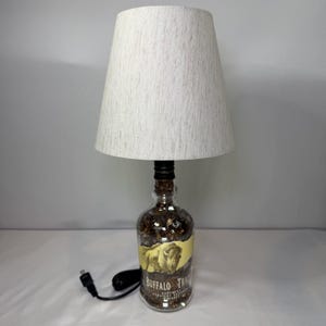 Buffalo Trace Table Lamp Buffalo Kentucky Straight Bourbon Whiskey Father's Day image 1