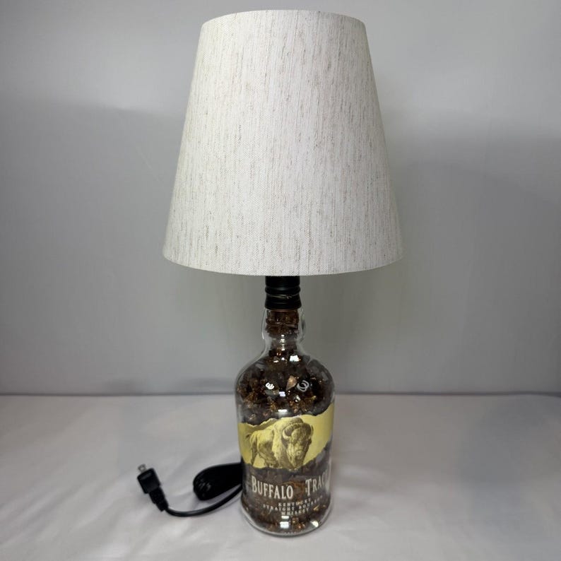 Buffalo Trace Table Lamp Buffalo Kentucky Straight Bourbon Whiskey Father's Day image 1
