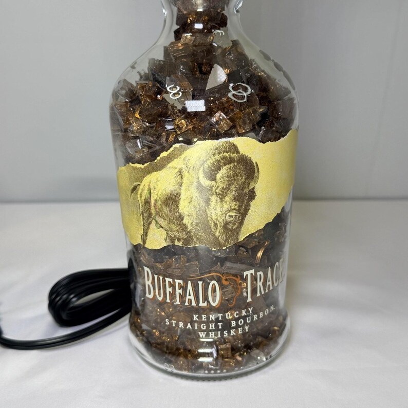 Buffalo Trace Table Lamp Buffalo Kentucky Straight Bourbon Whiskey Father's Day image 6