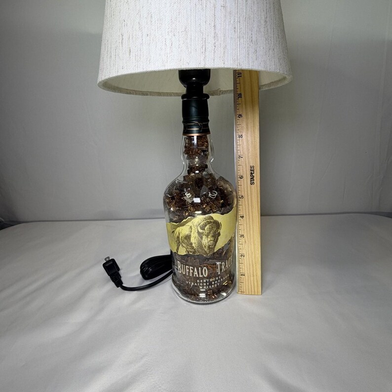 Buffalo Trace Table Lamp Buffalo Kentucky Straight Bourbon Whiskey Father's Day image 5