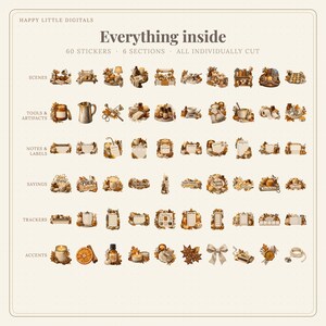 Digital Stickers - Candle Making - Autumn | Vintage Storybook | Goodnotes | PNGs image 4