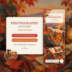 Digital Stickers - Photography - Autumn | Vintage Storybook | Goodnotes | PNGs image 1