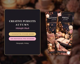 Digital Stickers - Creative Pursuits Bundle - Autumn | Midnight Blush | Goodnotes | PNGs