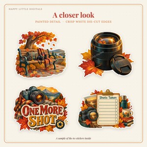 Digital Stickers - Photography - Autumn | Vintage Storybook | Goodnotes | PNGs image 2
