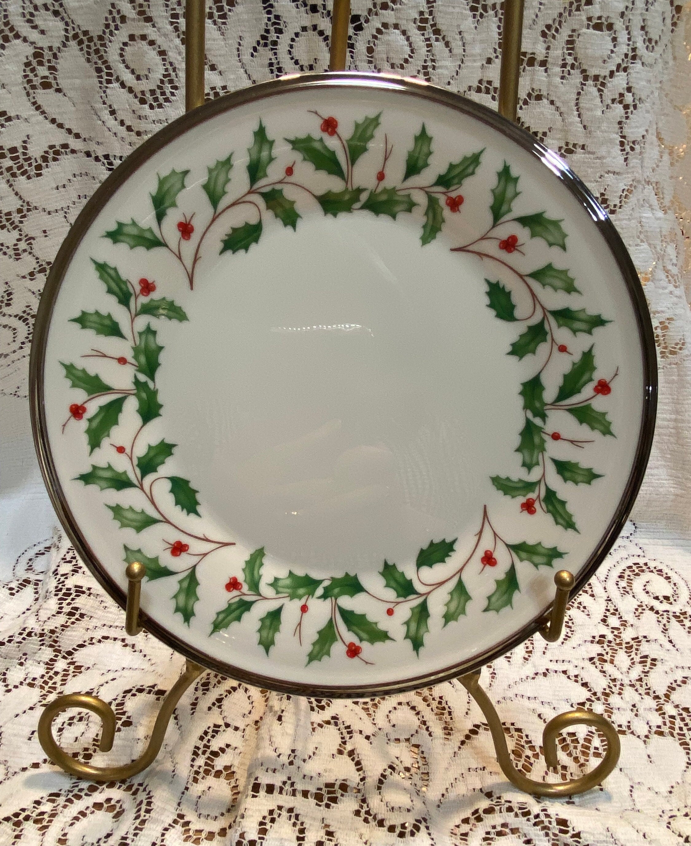 Lenox Holiday Nouveau Platinum Etsy