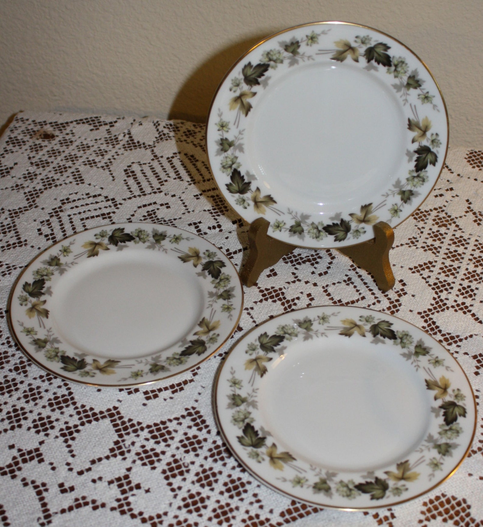 Royal Doulton English China Larchmont Pattern Group of Three Etsy