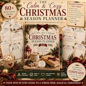 Christmas Planner Printable, Holiday Planner PDF, Christmas Organizer, Gift Tracker, Budget Planner, Christmas Binder, Instant Download