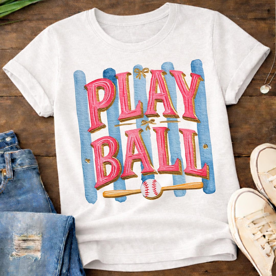 Play Ball PNG | Baseball Shirt Design | Baseball Mom Sublimation PNG ...