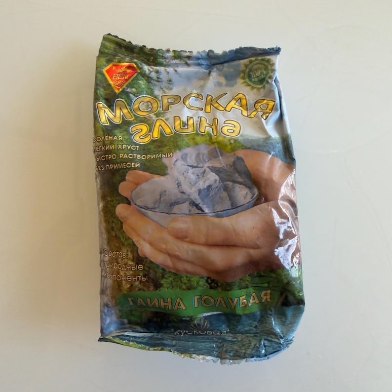 Sea clay 100g Clay Loam Edible Uzbek clay Chalk Blue