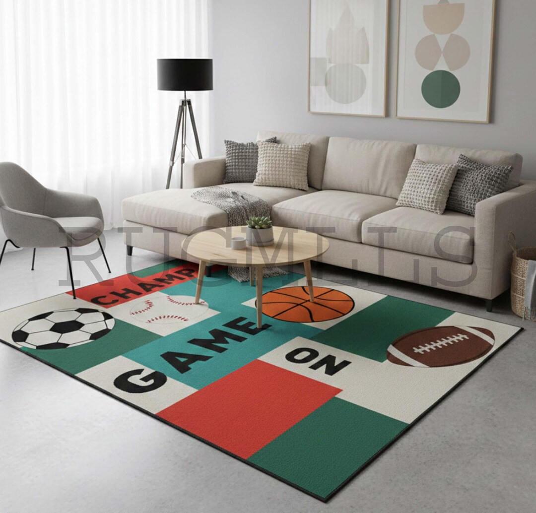 Ball Kids Tufted Rug: Botanical Regular Home Décor Runner Rug - Etsy