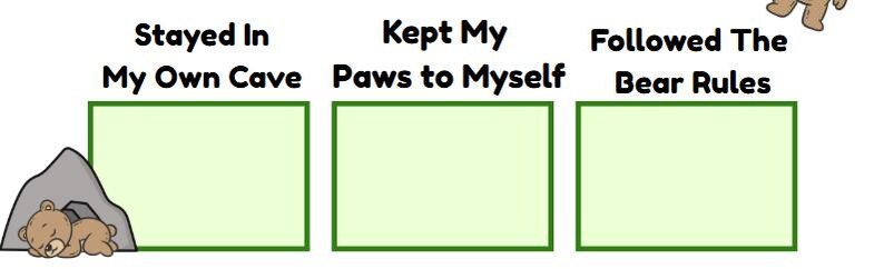 Bear Behavior Chart for Kids | Printable Positive Choices Chart ...