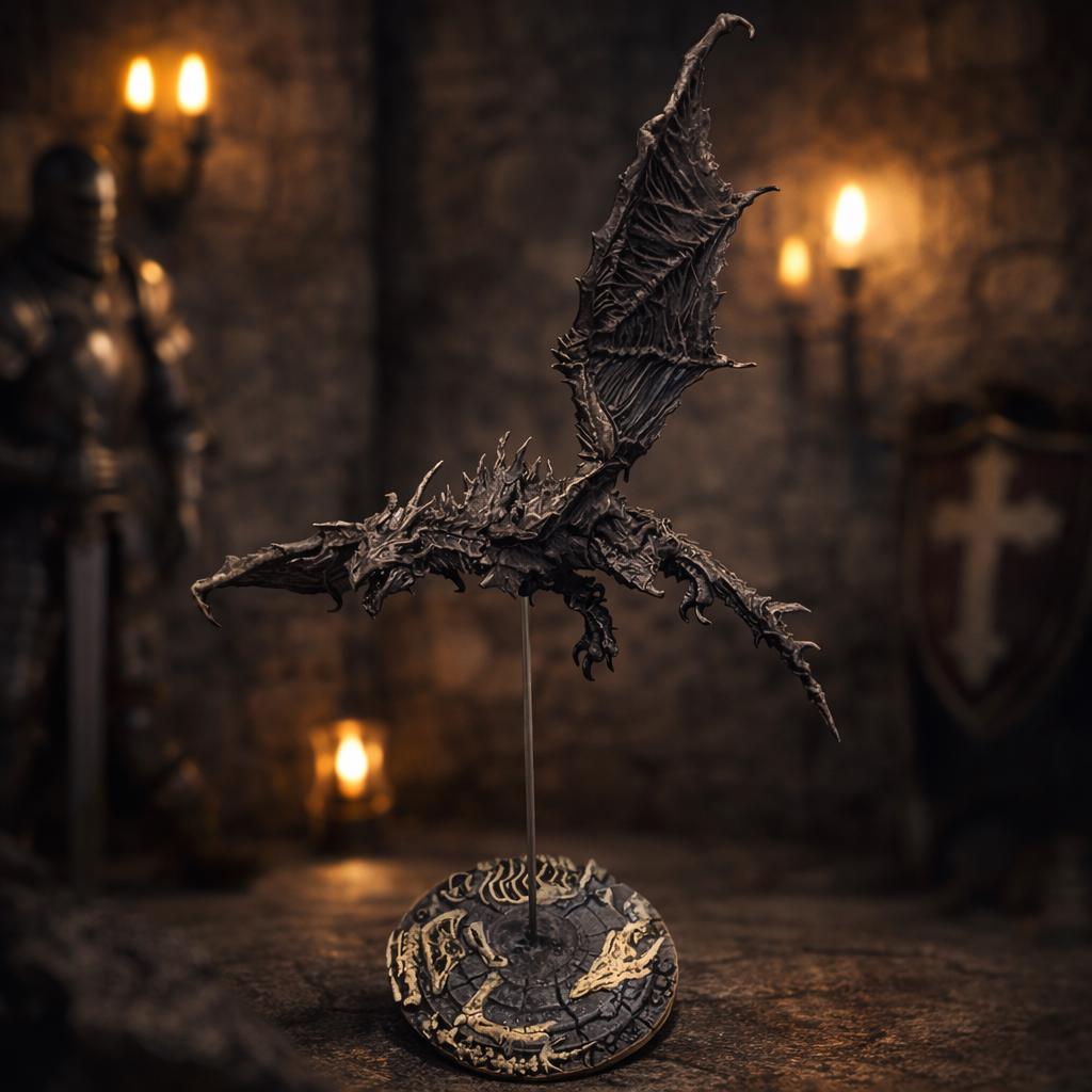 Skyrim Alduin Dragon Statue – Elder Scrolls V Collectible Dragon ...