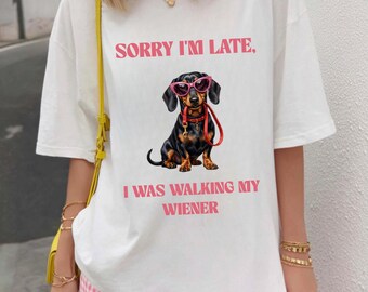 Funny Dog Shirt, Comfort Colors Doxie Mama Tee, Wiener Dog Tshirt