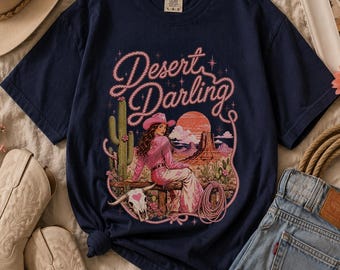 Desert Cowgirl  Shirt, Retro Western Tee