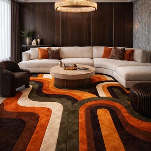 Mid century rug - Etsy 日本