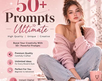 Fashion Portrait Templates, Creative Styling Frameworks, Image Creation Guide (Digital Download)