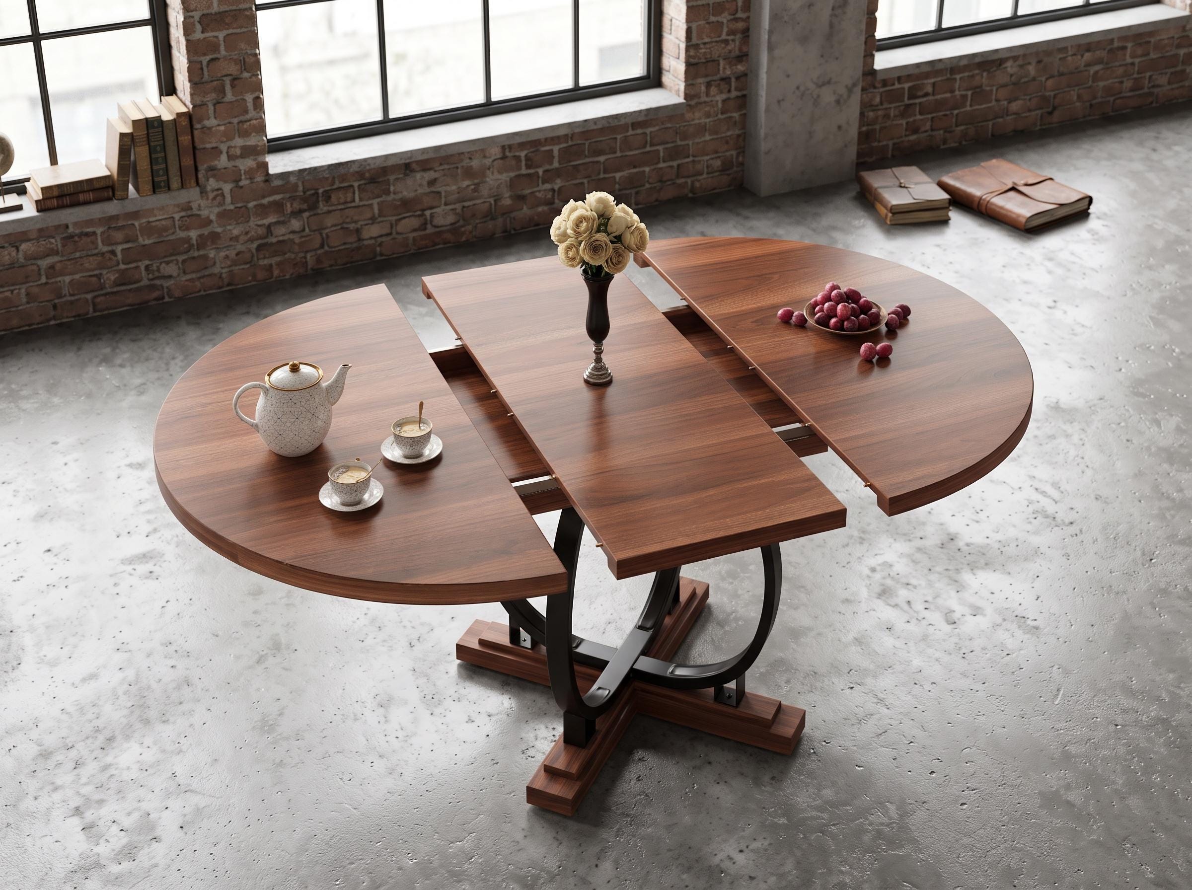 Mid Century Folding Dining Table - Etsy