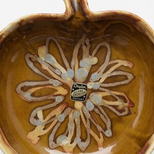 Dryden Pottery Apple, Ozark Frontier Dish | Brown Drip Glaze | Arkansas Ceramic