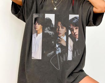 Comfort Colors Jimin Unisex Shirt for Men and Women; Kpop Idol Merch 90s