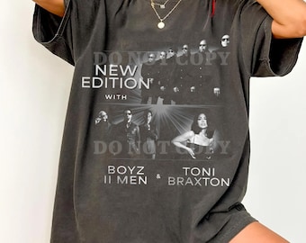 Comfort Colors New Edition, Boyz II Men & Toni Braxton Tee