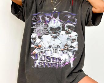 Comfort Colors Justin Jefferson Vikings Football T-Shirt