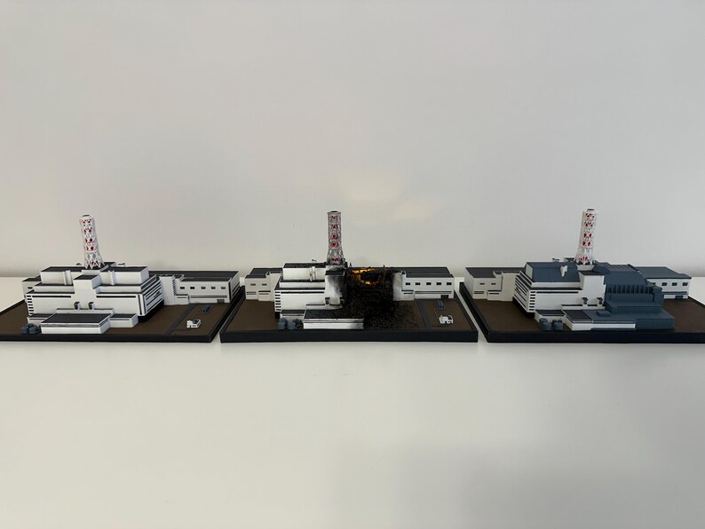 Chernobyl Models Set: Before • After • Sarcophagus/shelter . Unique ...