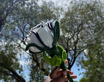 Handmade giant pipe cleaner rose