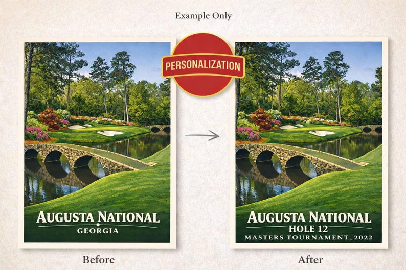 Augusta National #12 Golf Course Digital Print – Wall Art – Instant ...