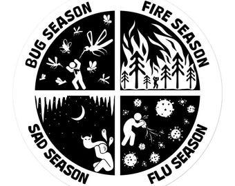 The Bad Four Seasons Sticker