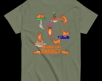 Orange Cat Energy Tee - Unisex