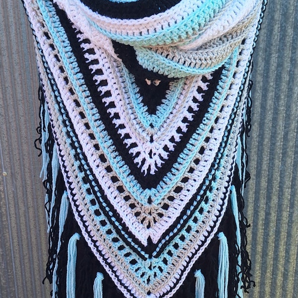 Adult Wild Oleander Hooded Scarf Winter Shawl