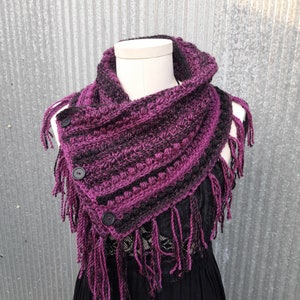 Crochet Cowl – Cozy Neck Warmer, Soft Winter Scarf, Unisex Chunky Cowl
