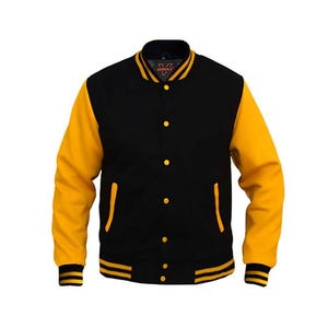 Customized Varsity Letterman Baseball Jacket | Custom Chenille Patch | Custom Direct Embroidery | Custom Logo Name Bomber Jacket
