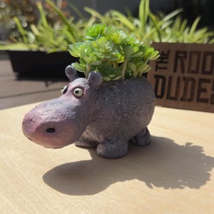 Hazel the Hippo Planter | Blobhouse Succulent Pot