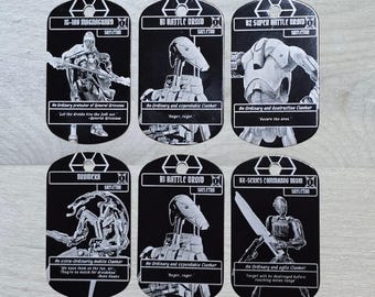 Metal Star Wars Skeleton Token | Separatist Alliance Droid Tokens | Sorcery: Contested Realm