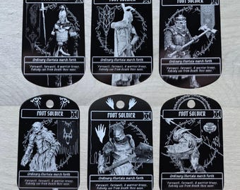 Set of 6 | Metal Lord of the Rings Foot Soldier Token | Sorcery: Contested Realm