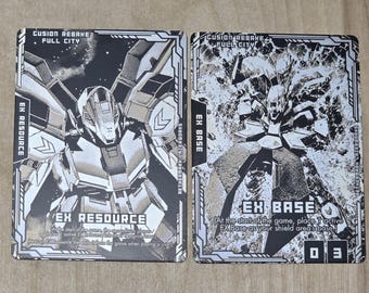Gundam Gusion Rebake Full City | Metal EX Base & Resource Set | Gundam TCG